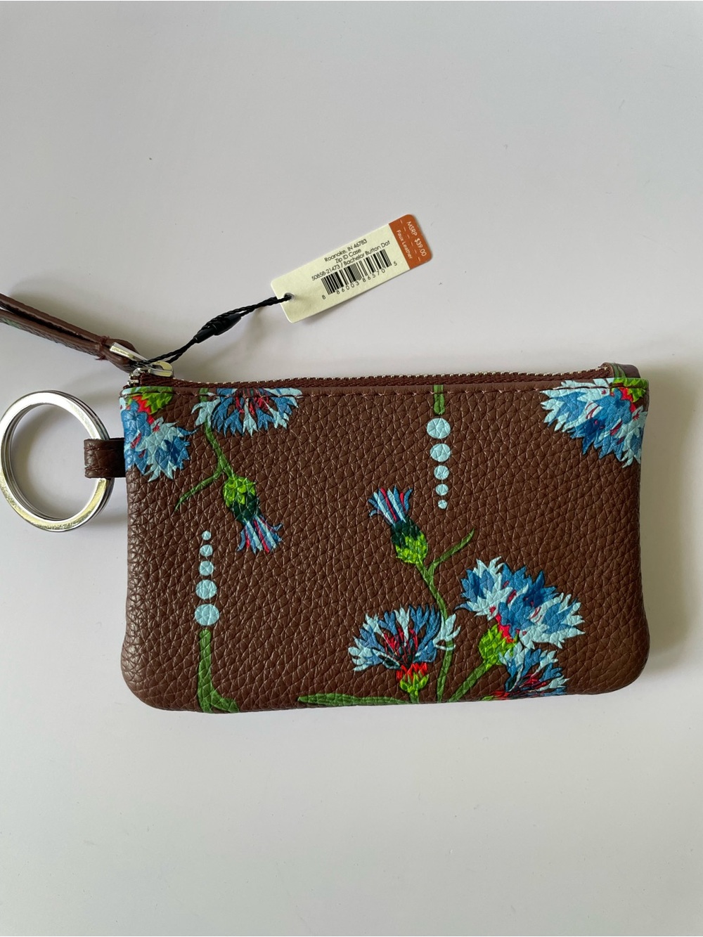 NWT Vera Bradley Zip ID Case in Bachelor Button Dot Floral